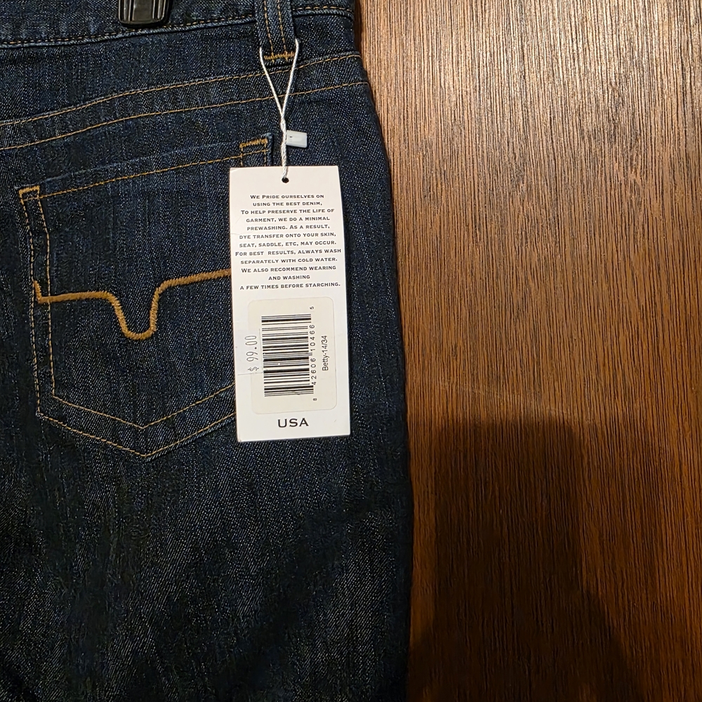 Kimes Ranch Dark Blue Straight Leg Jeans - Picture 6 of 6
